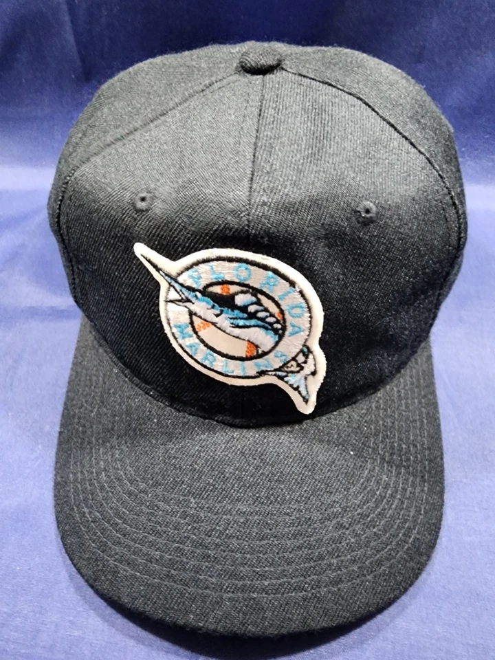 De colección Florida Marlins Deportes Especialidades Sombrero Negro Ajustable Snapback Gorra Foto 2 de 4