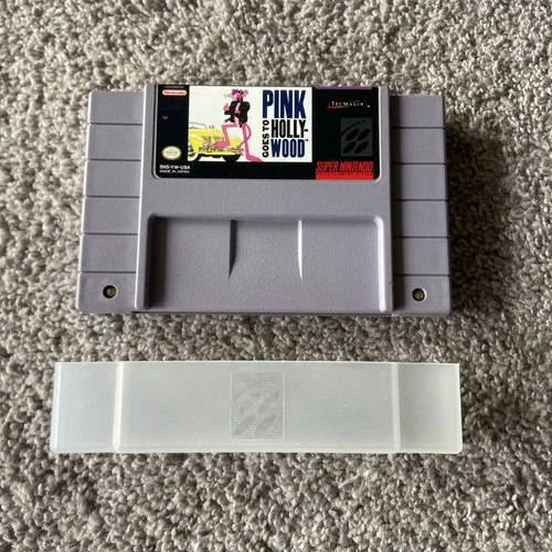 Pink Goes to Hollywood Game Cartridge Super Nintendo SNES Pink Panther