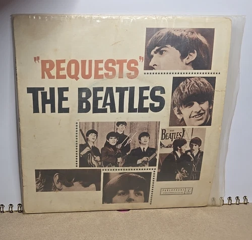 Vintage The Beatles Requests Australia Picture Sleeve 45 Vinyl Record GREAT