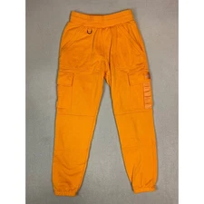 Alo Yoga Orange Cargo Sweatpants Joggers Size S Cotton Blend Activewear