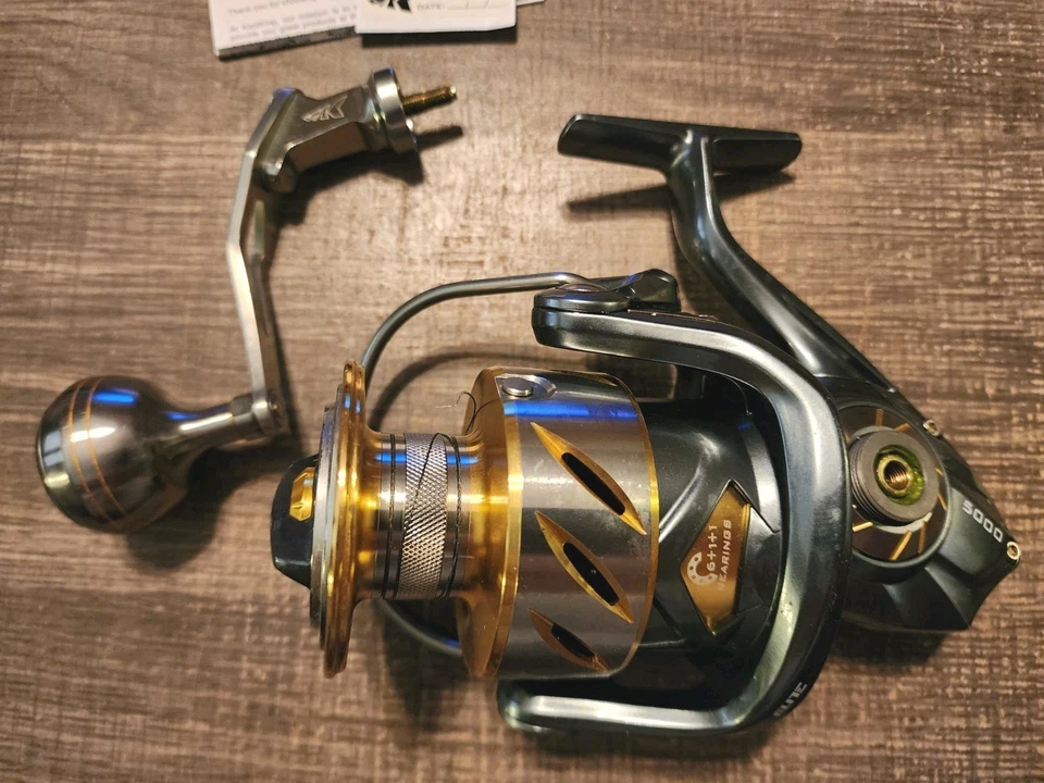 Carrete de pesca giratorio de agua salada KastKing Kapstan Elite, hasta 55 lb arrastre máximo grande Foto 4 de 4