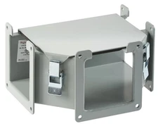 NVENT HOFFMAN F44T136GVWK 4x4 Tee Wireway Fitting Hinged Top Gray Steel NEW