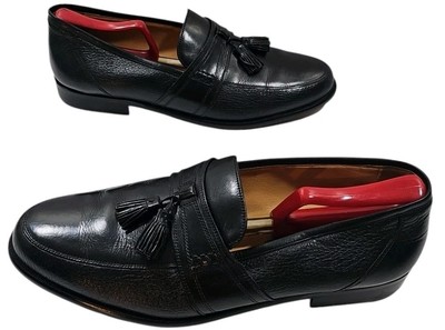 Johnston & Murphy ~Men's Size 11M~ Black Tassel Leather Loafers