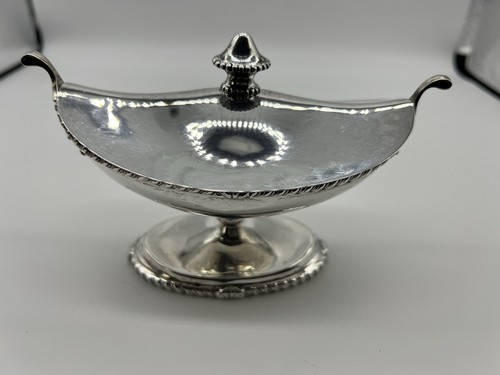 VTG 800 Silver Fornari Roma Italian Lidded Silver Sauce Tureen 274 Grams - Picture 3 of 19