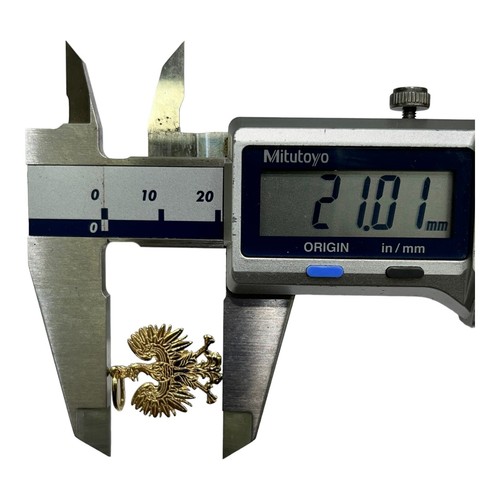 9ct 9k Yellow Gold Poland Polish Eagle Charm Pendant 1.83 Grams. Brand New - Picture 6 of 9
