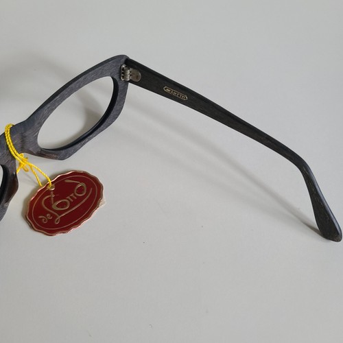 1960s De Lotto DeLotto Eyeglasses Kira NOS Gray Grey Matte, Italy 52-16-135 - Picture 12 of 21