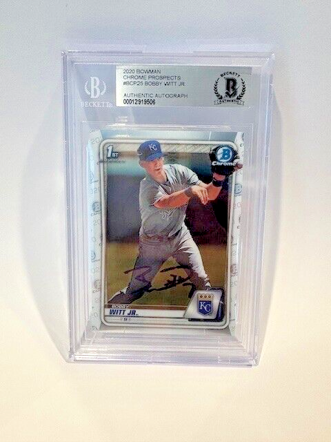 2020 Bowman - Chrome Prospects Autographs Bobby Witt Jr. #BCP-25 (AU, RC)