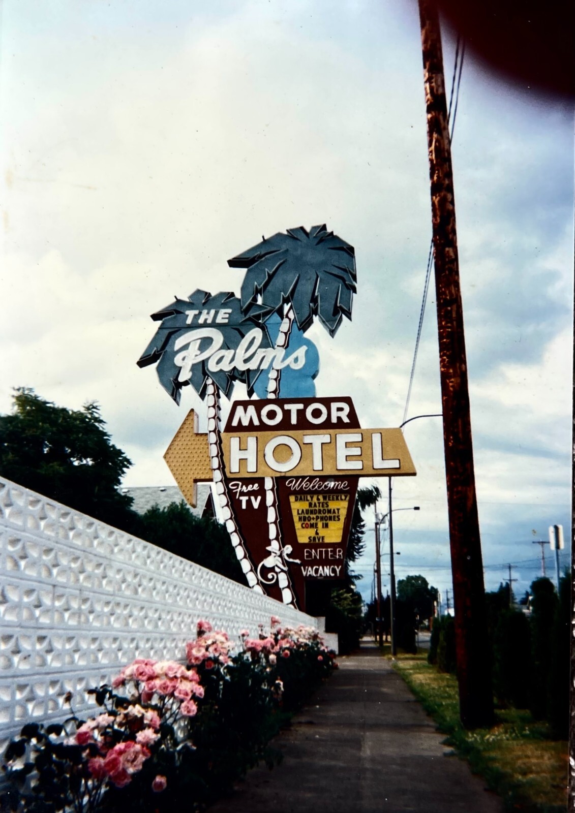 THE PALMS MOTOR HOTEL Vintage PHOTO Portland Oregon GOOGIE TROPICAL ...