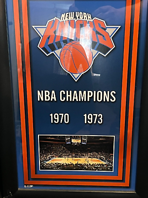 1973 New York Knicks NBA Champion Framed Front Page Newspaper 