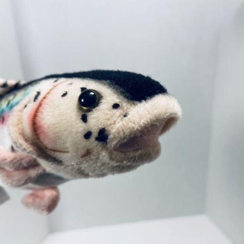 Juguete de peluche de pez trucha arco iris Cabin Critters 2022 10" pulgadas de largo - Imagen 19 de 24