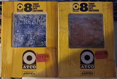 Cream Wheels of Fire 2-8-Track Cartridges ATCO *SEE PIC* FAST SHIPPING FROM USA