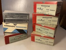 Lot 7 Vintage Airequipt Magazine Automatic Slide Changers for 2x2 35MM Slides