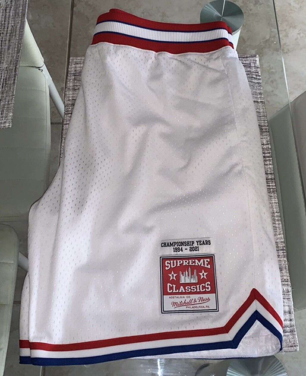 Supreme Mitchell & Ness Basketball Jersey White