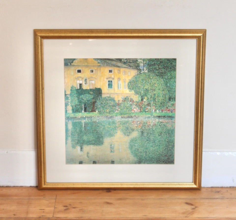 Gustav Klimt Malcesine & Schloss Cámara Impresiones Enmarcadas John Lewis 60x60cm Par Foto 3 de 4