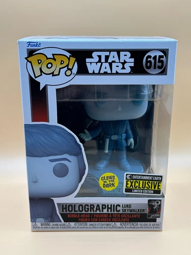Holographic Luke Skywalker Star Wars Funko Pop Limited Edition #615
