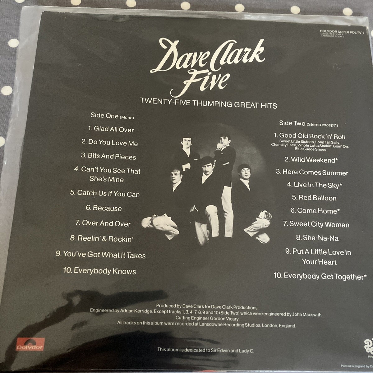 Dave Clark Five - Original - 25 Thumping Great Hits - LP 1960's