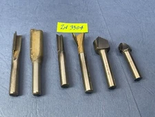 Craftsman and Unbranded Router Bits Carbide & Steel 1 Lot 6 pc   IN3304