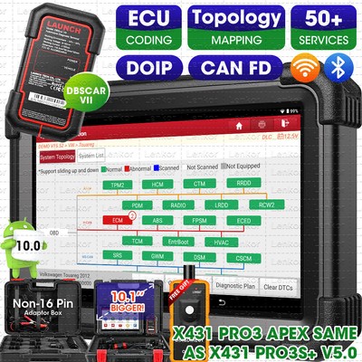 2024 LAUNCH X431 PRO3 APEX Car Diagnostic Bidirectional Scanner Key Coding Tool