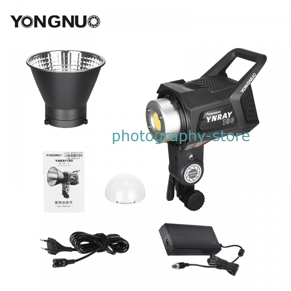YONGNUO YNRAY180 180W COB Outdoor LED Video Light Bowens Mount Studio Lamp Vlog - Image 2 of 4