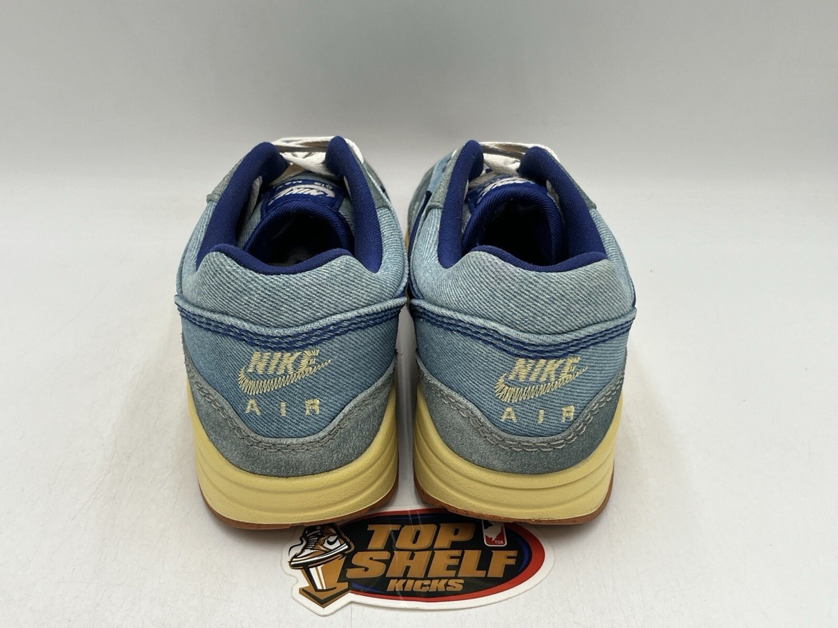 Nike Air Max 1 Dirty Denim 2022 Size 9 Authentic Trainer Nike Air Max 1 Dirty Denim 2022 Size 9 Authentic Trainer