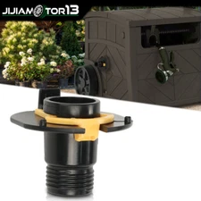 HOSE REEL HIDEAWAY IN TUBE WITH YELLOW RETAINER CLIP (RESIN) PARTS BLACK