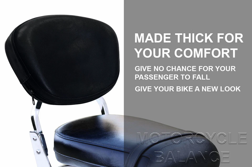 Encosto de barra cromado Sissy com bagageiro para 2004-up Honda Shadow Aero VT750 - Imagem 4 de 4