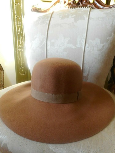 Eleganter Damen Hut in Camel 100% Wolle BARNETT BARNETT Made in Italy Gr. S - Bild 8 von 17