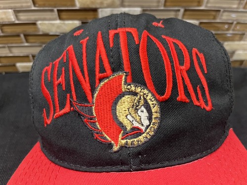 Rare VTG 1990’s Ottawa Senators NHL Hat Cap Arch Spellout Snapback The Game 🇺🇸 - Picture 2 of 11