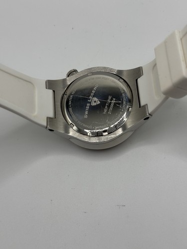 Swiss Legend Neptune 213006024 White Silicone Pink Bezel Ladies Wrist watch - Imagen 6 de 8