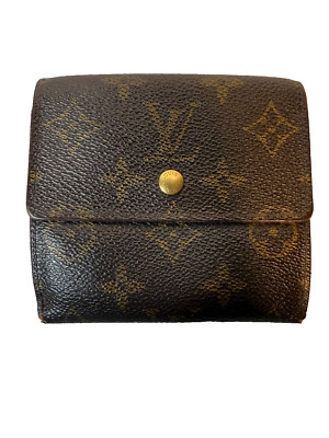 100% Authentic LOUIS VUITTON Monogram Elise Trifold Wallet