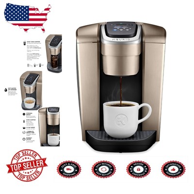 Modern Single Serve Coffee Maker with Strong Brew & Iced Setting - Gold Finish
