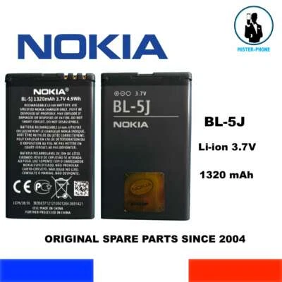NEW GENUINE BATTERY NOKIA OEM BL5J BL-5J 1320 mAh 4,9 Wh 3,7V BATTERIE ORIGINE - Photo 1/4
