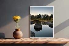 Photo Digital Image Picture Wallpaper Background | Evening stones JPG Wall Art