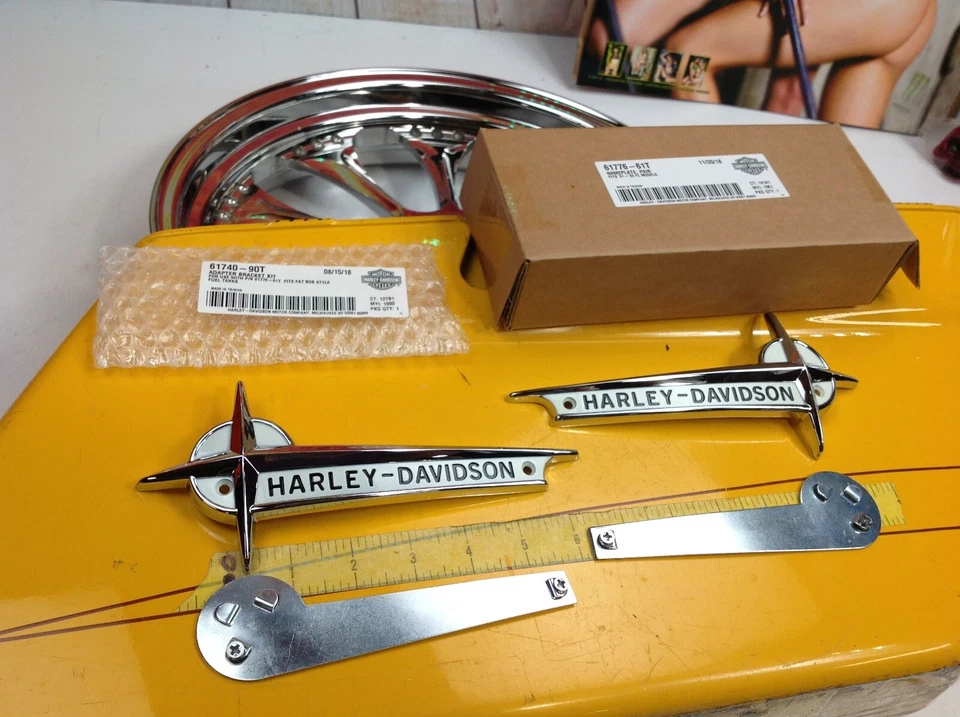 🔥正品哈雷复古风格油箱徽章旅游软尾 Dyna — 第 4/4 张图片