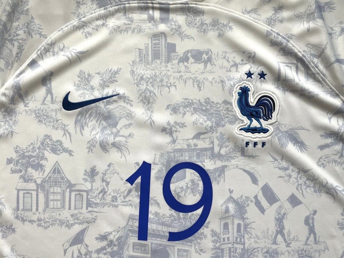 2022W杯 フランス代表 Benzema ユニフォーム 2022/23 France Home Jersey #19 Benzema Large Nike World Cup