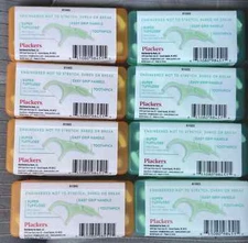 Plackers Micro Mint Dental Flossers 12 Flossers Travel Case 8 Pack New Sealed