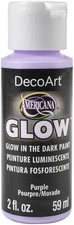 DecoArt Americana Glow In The Dark Paint 2oz-Purple