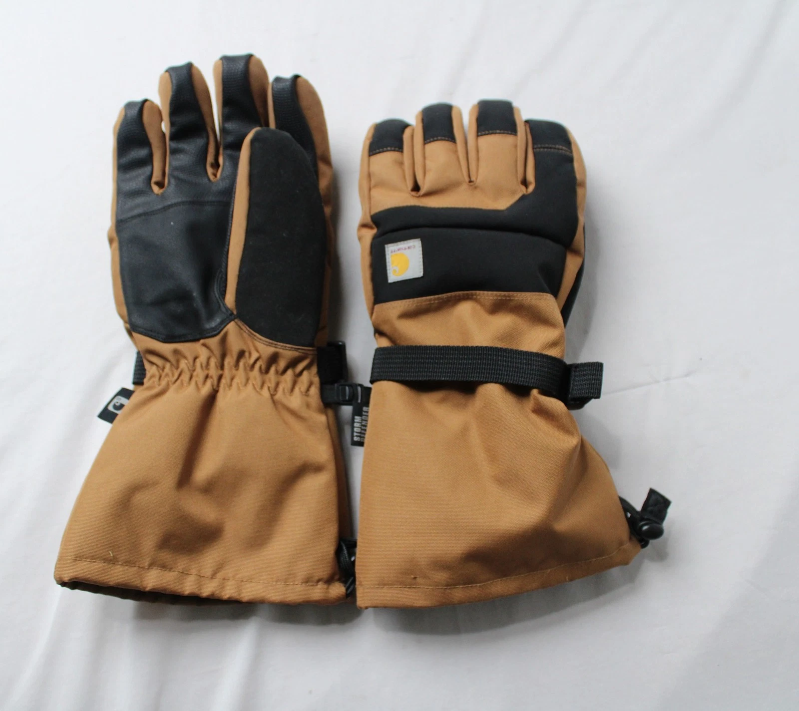 Carhaart Men's Storm Defender Insulated Gauntlet Glove AR8 Brown/Black Large