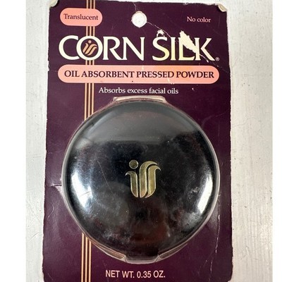 Vintage Corn Silk Pressed Micron Powder Translucent No-Color Oil Control NOS