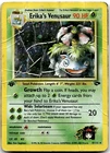 Erika's Venusaur 004/132 1st Edition Gym Challenge Pokemon Card HP Damaged