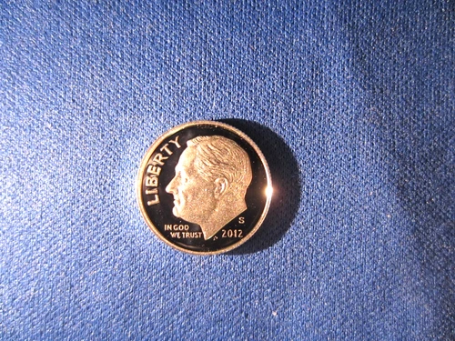 2012-S 90 % Silver Roosevelt Dime Deep Cameo Mirror Proof Upper Grading Range