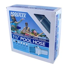PoolFlex Spiral Vacuum Swimming Pool Cleaner Hose - 30' x 1.5"
