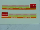 Replacement side decals (only) Matchbox Lesney 47b Commer Lyons Maid Ice Cream