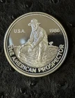 1986 Engelhard Prospector (PROOF) Extremely Rare 1 Oz Silver **Only 500 Minted**