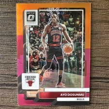 Ayo Dosunmu 2022 Donruss Optic Orange Pink Prizm /15