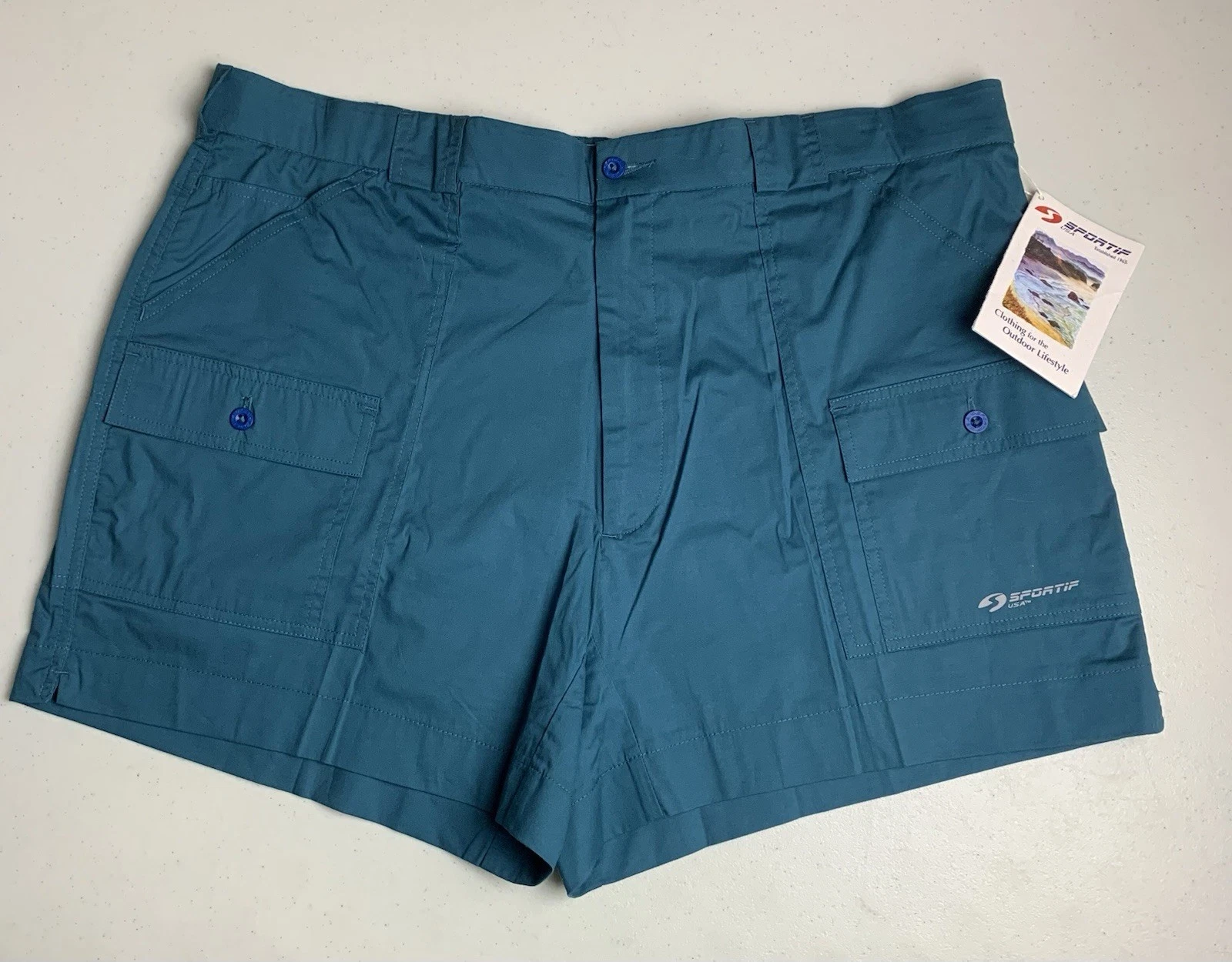SPORTIF Shorts Mens 42 Original Cargo Lauderdale Boating Fishing Vintage New