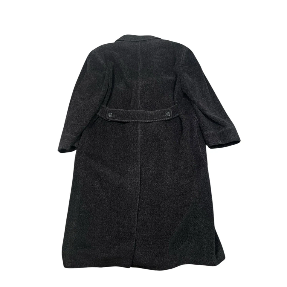 Vintage Missoni Uomo Men's Black Gray Double Breasted Cashmere Long Overcoat 48R - Image 2 of 4