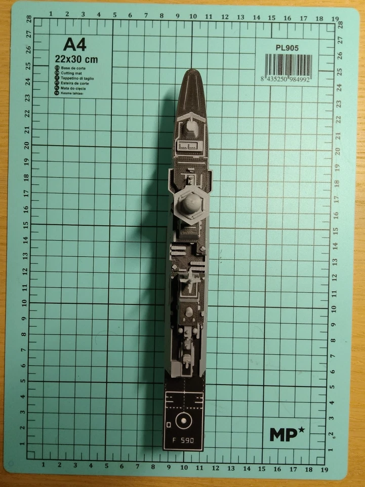 Modello Nave Marina Militare FREMM Bergamini 1:650 - Immagine 3 di 4