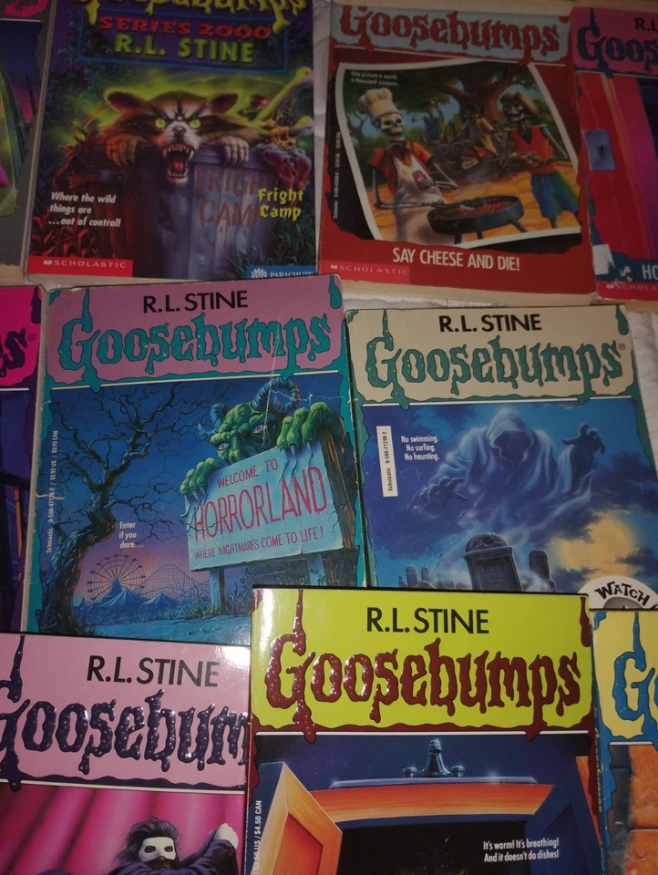 Vintage Lot of 25 R.L. Stine Goosebumps Books First Edition 1st Print Foto 2 de 4