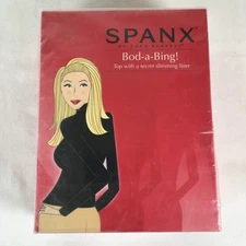 Spanx Bod-A-Bing Turtleneck Shapewear Size Large Chocolate New in Box